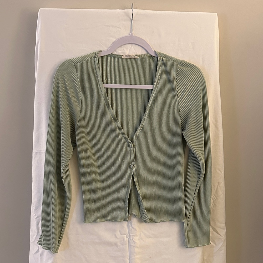 Green blouse